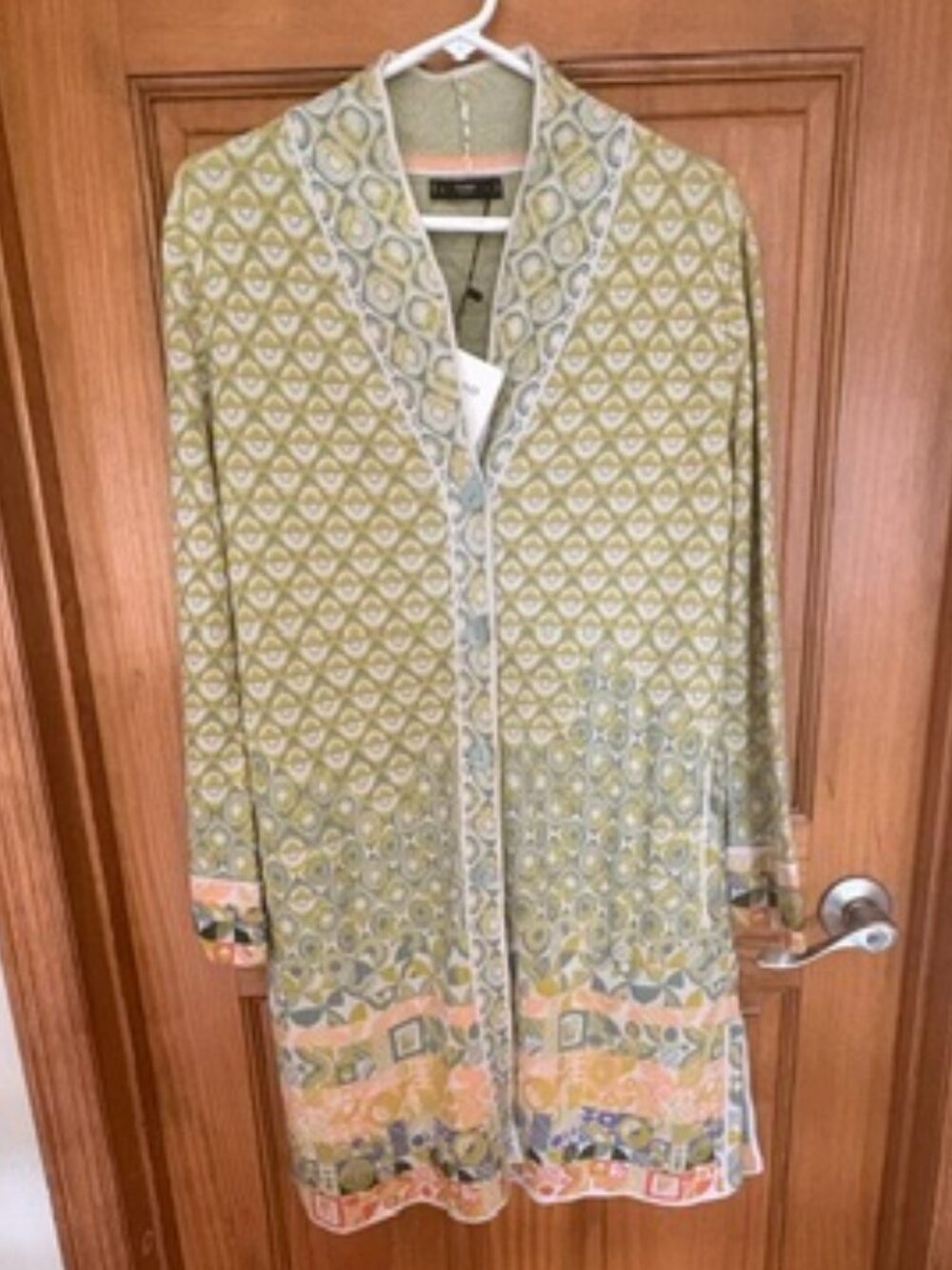 NWT IVKO jacquard coatigan